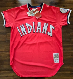 1975 Robinson Jersey Indians Men's 56 New w Tags Mitchell & Ness Cooperstown - Picture 1 of 10