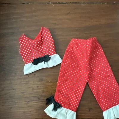 Muñeca Tammy Vintage Ideal Intercambiable Rojo Blanco Lunares Pantalones y Top Barbie Foto 1 de 4