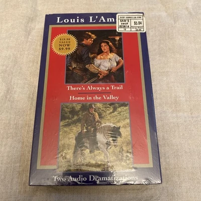 Louis L’Amour Audio Dramatizations Cassette Tapes New Sealed Trail Valley - Image 1 of 4