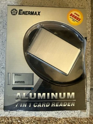 Enermax ECR-A7S Aluminum 7-in-1 USB 2.0 Card Reader New Open Box Vintage PC  - Image 1 of 4