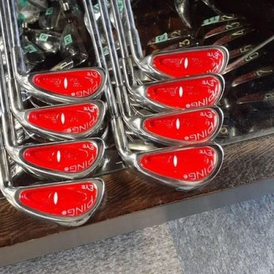 PING EYE Iron Set 8pcs 4-SW Vintage Steel Flex Unknown Right-Handed Orange Dot - Image 1 of 4