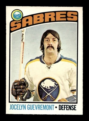 1976 77 O-Pee-Chee #108 Jocelyn Guevremont Sabres NEAR MINT *3w - Image 1 of 2