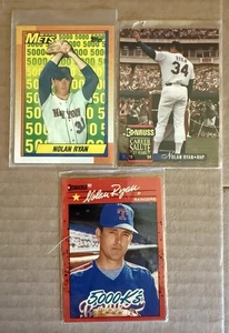 Nolan Ryan Card Lot #659 (Error), #1 & #2 - Picture 1 of 2