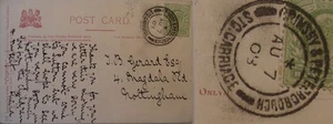 1908 Ferrovia Edoardo VII cartolina: Grimcby & Peterborough STG carrozza. - Foto 1 di 2