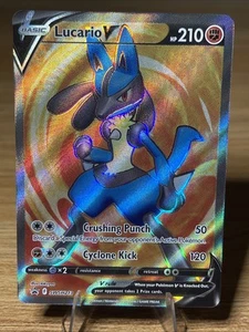 Lucario V SWSH213 SWSH: Sword & Shield Promo Cards Holo - Picture 1 of 2