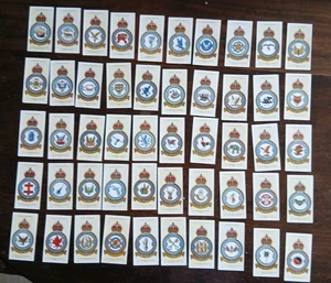 John Players R.A.F. Badges & Motto 1937 Full Set of 50 Cards in 10 Cigarette box - Picture 1 of 9