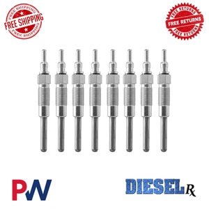 DieselRX / Wellman Glow Plug For 87-94 Ford F250/F350 6.9L 7.3L Diesel Set of 8 - Picture 1 of 3