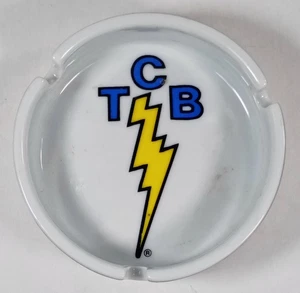 Elvis Presley TCB Taking Care Of Business Lightning Bolt Ashtray. Fairly Rare. - Picture 1 of 5