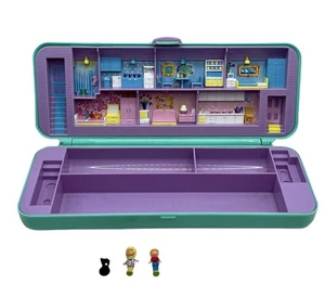 Polly Pocket Pencil Case Stifte-Etui Figuren Bluebird 1990 - schwergängig - Bild 1 von 12