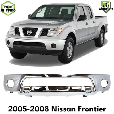 OE Replacement Bumper Chrome Steel For 2005-2008 Nissan Frontier Foto 1 de 4
