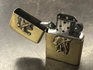 Vintage 1994 Brass Marlboro Country Store Bucking Bronco Zippo Lighter  - Picture 1 of 11