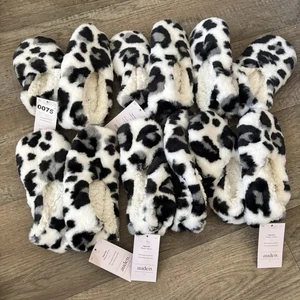 6 Paar - Auden Kunstfell Hüttenschuhe Socken mit Greifer Damen Gr. S/M (5-7) - NEU - Bild 1 von 5