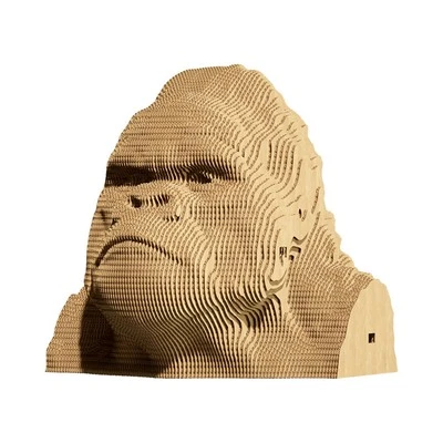 PUZZLE 3D CARTONIC - GORILLA - CARTONE PRETAGLIATO DA ASSEMBLARE DESIGN 57 PZ - Immagine 1 di 4
