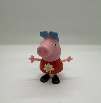 复古小猪佩奇迷你人偶玩具 2.5 英寸高坐立太阳镜 Jazwares 2003 — 第 1/4 张图片