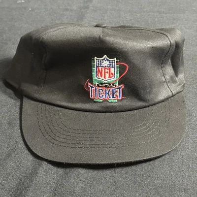 Gorra de colección NFL Sunday Ticket Snap Back negra NFL fútbol americano para hombre DirecTV años 90 Foto 1 de 4