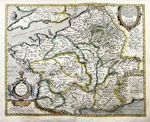 France FRANCAIS Gallia Carte Map Gravure Engraving Ortelius 1595 316253 - Picture 1 of 1