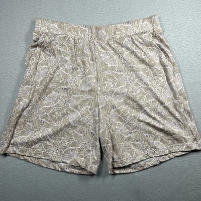 Pantalones Cortos de Pijama Hanro Sleep And Lounge para Mujer S EE. UU. 6/8 Marrón Blanco Mariposa Foto 1 de 4