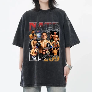 Camiseta Nate Diaz Limitada Bootleg Vintage Años 90 Gráfico Lucha Camisas Retro Marcial - Imagen 1 de 5