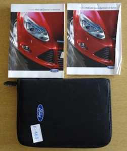 GENUINE FORD FOCUS 2010-2014 HANDBOOK OWNERS MANUAL WALLET PACK F-463 - Picture 1 of 8
