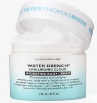 Crema corporal hidratante nube hialurónica empapada con agua Peter Thomas Roth NUEVA LG 8 OZ Foto 1 de 4