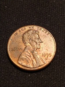 1995 d Lincoln Memorial US Penny Close AM Die Break on Rev. DDO, DDR - Picture 1 of 7