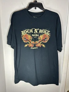 Hard Rock Cafe Singapore Rock & Roll T-shirt size XL Preowned, - Picture 1 of 4