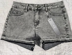 New NWT Size 12 tractr Girls Shorts Faded Gray/Black Cutoff - Picture 1 of 2
