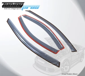 Deflettore Visiera Pioggia Grigio Chiaro 4pz Da Canale Per Dodge Stratus 1995-2000 - Foto 1 di 4