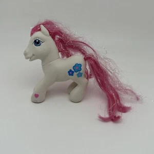 My Little Pony G3 Blossomforth 2004 Blue Flowers Mark With Pink Tinsel Hair …10 - Picture 1 of 24