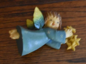 Jerrandiz Flying Angel Holding Stars Christmas Ornament Hard Plastic Italy - Picture 1 of 2