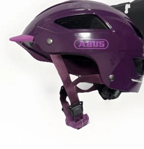 ABUS Stadthelm Hyban 2.0 Fahrradhelm & Rücklicht, ABS Hartschale 52-58 cm Unisex - Bild 1 von 8