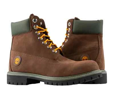 Timberland Premium TB0A2CX8931 Combat Boots Men's Dark Brown 6-inch Waterproof - Image 1 of 4