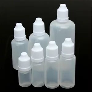 Botellas gotero de plástico vacío exprimible de 10-100 ml contenedor gotero líquido para ojos - Imagen 1 de 16