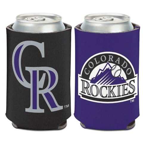 Colorado Rockies 12oz Two Sided Can Cooler [NEW] MLB Coozie Koozie Beer Drink Cover
