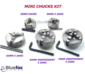 Kit de mandril de mini torno 5x para Unimat M14 x 1 hilo 3 y 4 mandíbulas 50 -65-70 mm de diámetro - Imagen 1 de 1