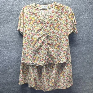 Russ Skirt Set Women Size 8 Green Pink Floral Vintage Y2K Cottage Country Core - Picture 1 of 13