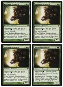 Wolfbriar Elemental x4 4x 2010 Worldwake PLAYSET Green Rare Creature MTG NM AZ1 - Picture 1 of 1