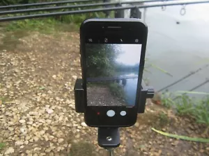 Bank Stick Adaptor Carp Mobile Phone Holder Bracket. Self Take Selfie Fishing - Picture 1 of 11