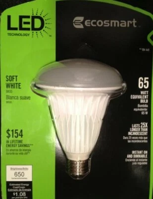 Eco Smart 65W LED Flood Light Soft White Bulb - Image 1 of 2