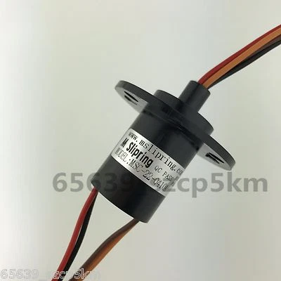 Anillo colector turbina eólica 4 cables 10A 22 mm de diámetro, 500 RPM Foto 1 de 4