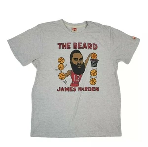 Homage James Harden The Beard Rockets T Shirt USA Men's Size L Gray - Picture 1 of 5