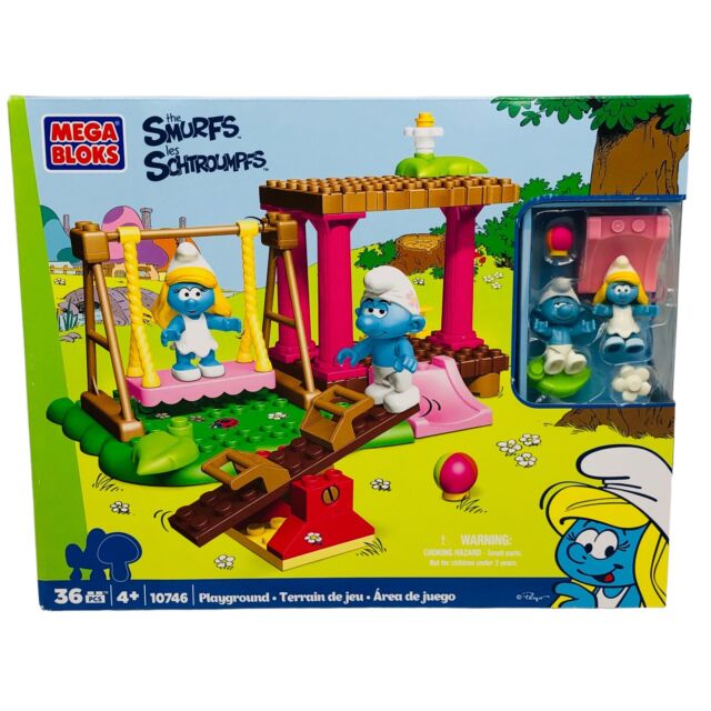 Mega Bloks The Smurfs Schoolin’ Smurfs Playset #10768 Loose 2013 Complete