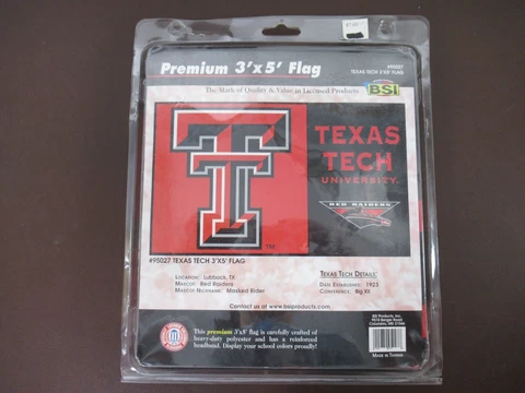 BSI 95027 Premium 3'x5' Texas Tech University Flag (D LB) Cover