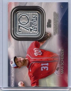 2021 Topps Update 70th Anniversary Logo Patches #T70PMS Max Scherzer - Picture 1 of 1