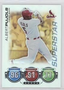 2010 Topps Attax Battle of the Ages Superstar Foil Albert Pujols