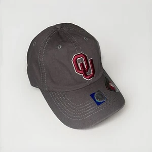 Oklahoma Sooners OU Top of the World Gray Adjustable Hat Cap NEW - Picture 1 of 5