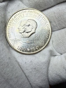 ๐งญ ๐ต๐ช PERU 200 SOLES 1975 SILVER HIGH GRADE Toned E119 - Picture 1 of 2