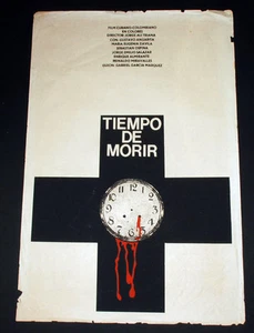 1969 Original Cuban Movie Poster.Plakat.Affiche.affisch"Time 2 Die"Vintage art - Picture 1 of 7