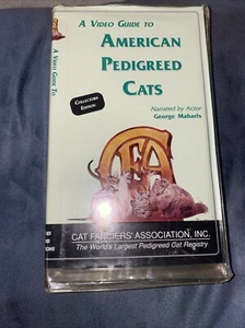 A VIDEO GUIDE TO AMERICAN PEDIGREED CATS VHS TAPE HARD TO FIND 1995 COLOR 1 HOUR - Picture 1 of 1
