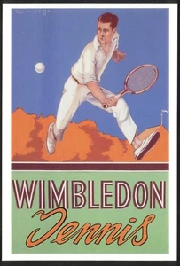 Modern Postcard: Wimbledon Tennis - Vintage Image. Mayfair BB140. Free UK Post - Picture 1 of 1